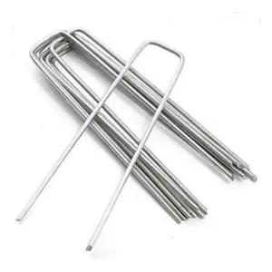 제초 잡초매트 멀칭 고정핀 (대) 100개 고정 비닐 부직포 방지