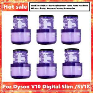 다이슨 V10 디지털 슬림/SV18 핸드헬드 무선 로봇 진공 청소기 액세서리용 세척 가능 HEPA 필터 교체 예비