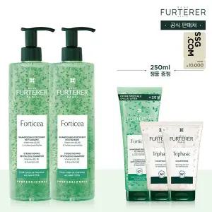 [르네휘테르](강남점)[1만원 상품권]포티샤 슈퍼볼륨 샴푸 600ml 듀오(+포티샤샴푸 250ml+트리파직샴푸 ...