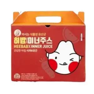[단비] 히밥 이너주스 식물성 유산균 과채주스 사과당근 120ml x 10포