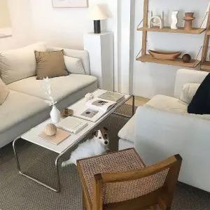 라치오테이블 거실 좌식테이블 긴 사각형 낮은 소파 좌탁