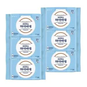 마이비데 물티슈 대용량 캡형 60매 x 6팩 클린케어 화장실용 비데용 물에녹는 비데티슈