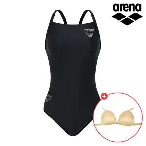 [아레나] 여성 원피스 무드온 수퍼플라이백 수영복 A5FL1LD01 고리브라