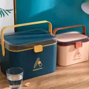 이동형 디자인 메디컬박스 구급함 중형 대형 구급상자 가정용 차량비치용 응급 약상자 약통