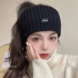 머리띠 세안밴드 필수템 넓은 겨울 니트 헤어밴드 골지 와이드 운동밴드 봄 가을