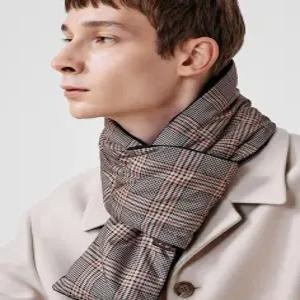 닥스 닥스 ACC 선물포장남녀공용 브라운 체크 구스다운 머플러 DBMU3F955