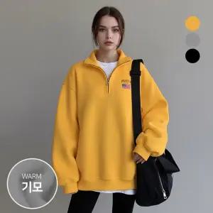 [국내자체제작] 프레이즈 지퍼 맨투맨 (기모)