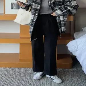 카브라 융기모 세미일자핏 슬랙스 (one color) 허리뒷밴딩