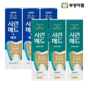에프 치약 125g 3개 + 검케어민트 치약 125g 3개