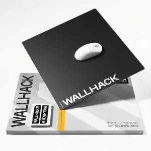 월핵 SP-004A 블랙 글래스 게이밍 마우스 패드 u2013 4세대 마이크로 에칭 표면 e스포츠용 미디엄 스톱핑