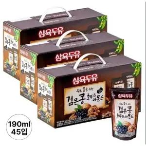 삼육두유 검은콩호두아몬드 190ml 파우치 45입r
