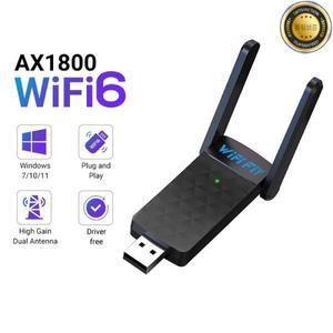 무선 802.11ax 네트워크 카드 고이득 안테나 1800Mbps 와이파이 6 USB 어댑터 5G2.4GHz 동글 윈도우 10 11
