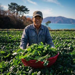 남해 신선한 시금치 보물초 섬초 3kg