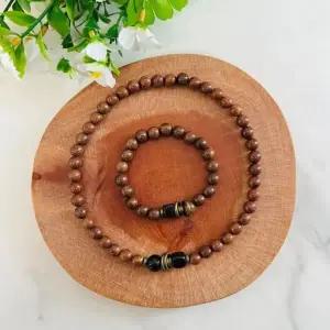 [하프클럽/]나무 불교 염주 팔찌 절 비즈 박달 2종 행운