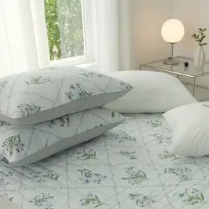 국산 고밀도 순면 100% 누빔 베개커버 4060 5070 세렌블룸