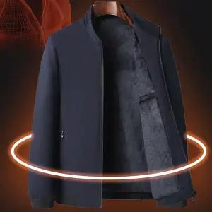 남성 융 기모 블루종 하이넥 캐주얼 겨울 남성 융 기모 점퍼 보온 방한 아우터 자켓 방풍