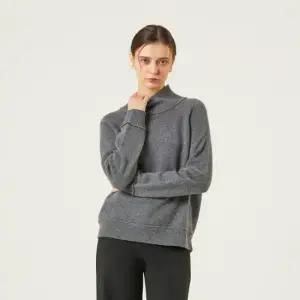 캐시미어100 모크넥 니트