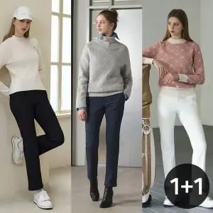 [힐크릭]골프바지 여성 트리플렉스 벨벳 기모팬츠 2종세트 1HCHSXU804_5