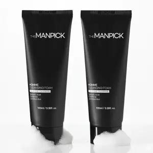 더맨픽 옴므 딥 클렌징폼 남성 세안제 100g 2개