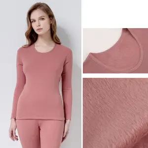 제임스딘 겨울 방한 융기모 보온 여자상하내의세트 털 여성내복 JHWIAP65