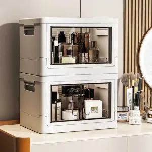 양문형리빙박스 수납함 플라스틱 중형 소형 접이식