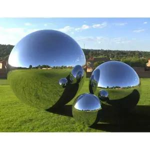 스텐구 스텐공 조형물 장식 전체 520mm 원형 반사 거울 미러볼