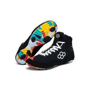 루디스 남성용 레슬링화 터빈 스피드 스포츠화 타이트함 훈련용 검은색 레슬링화 39