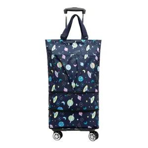 바퀴달린 장바구니 3단 네이비(학) 바퀴달린장바구니 조절 시장카트 개 접