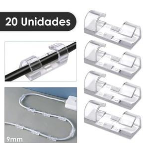 UNTIOR 케이블 클립 정리함 드롭 와이어 거치대 코드 관리  자체 접착 고정 클램프 와인더  20 개  40 개