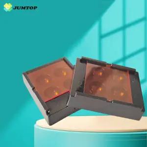 치과 수지 그늘 라이트 믹스 복합 후드 케이스 보호대 베니어 보관 상자 틀니 치아 패치 음영 주최자 도구