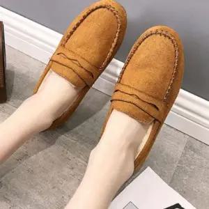 여성 캐주얼 털 로퍼 겨울 단화 방한화 3색 신발 편안한 슈즈 (WFJ5029)