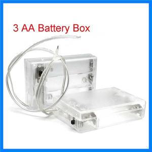 3 슬롯 AA 배터리 케이스 4.5V 배터리 거치대 AA 박스 스위치 포함 AA 배터리 보관 케이스