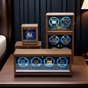 오토메틱 시계와인더 오토매틱 흑호두무늬 와치와인더