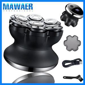 남성용 플로팅 블레이드 전기 면도기 7D 헤어 클리퍼 대머리 면도기