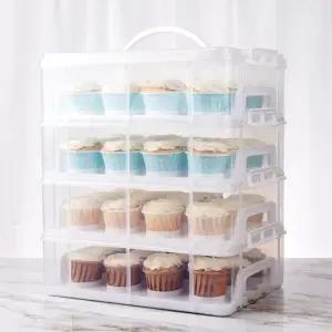 상자 케익 보관 케이스 케이크 보관 휴대용 머핀 밀봉