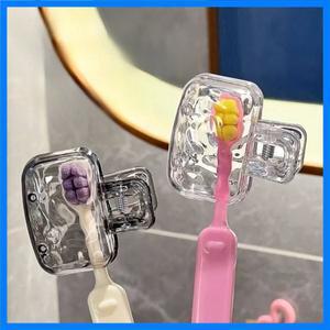 1/2pcs 휴대용 칫솔 헤드 커버 방진 보호기 여행용 보관 케이스 가정용 재사용 가능한 가정용 주최자