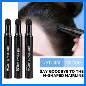 MLSMILE 헤어라인 펜 눈썹 파우더 방수 땀 방지 오래 지속되는 얼굴 윤곽선 다기능 헤어라인 펜