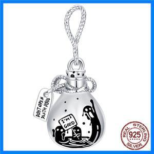 925 스털링 실버 할로윈 마술 물약 유령 고딕 펜던트의 매력에 맞게 원래 매력 팔찌 여성 DIY 쥬얼리 선물