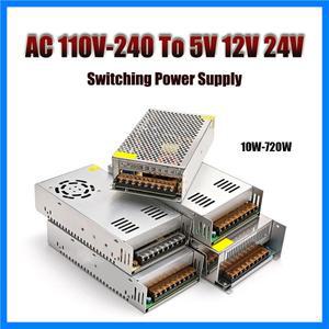 220V ~ 5V 12V 24V 전원 공급 장치 1A 2A 3A 10A 20A 30A 40A 50A 60A 스위칭 전원 공급 장치 5V 12V 24V 2