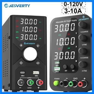 Jesverty DC 실험실 전원 공급 장치 30V 60V 120V 가변 전압 조정기 벤치탑 스위칭 전원 공급 장치 사전 설