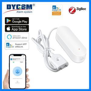 Ewelink Zigbee3.0 물 센서 알람 누수 감지기 홍수 경고 범람 보안 경보 시스템 Zigbee 게이트웨이 작동