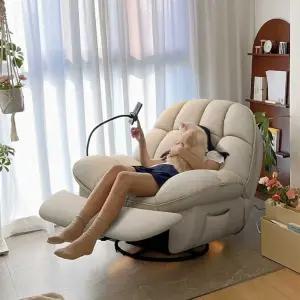 흔들소파 집순이 1인용 거실 수동 베란다 화이트 스윙체어