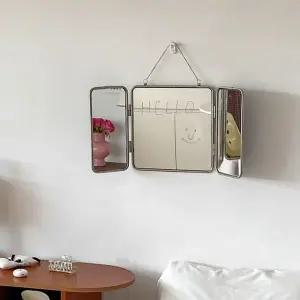모던 북유럽 거울 스텐 3면 편도거울 화장실 미러 침실