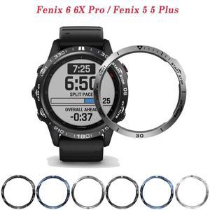 [호환품]Garmin Fenix 5 5 Plus 6 6X Pro 스마트 호환 시계 프레임 케이스 스테인레스 스틸 커버 링용 스