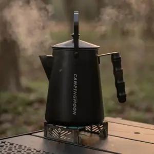 캠핑 304스텐레스 주전자 1.86리터 블랙티타늄 코팅