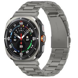 갤럭시 워치 울트라 밴드 / 47mm, 남녀용 노 갭 스테인리스 스틸 스트랩, 그레이 티타늄과 호환되는 수파트 메탈