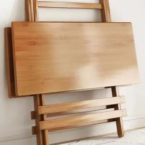 대나무 테이블 접이식 사각 우드 원목 발코니 탁자 식탁