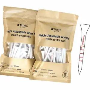 대용량골프티 훈련용 티꽂이 비거리 손실방지 중간티 미들티/50개입/2팩