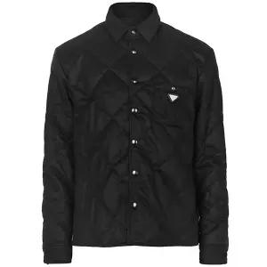 프라다 25FW 블랙 캐시미어 패딩 셔츠 자켓 SC826M 17XT F0002