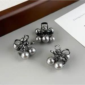 초미니집게핀 프랑스핀 앞머리고정핀 앞머리삔 명품 진주 큐빅